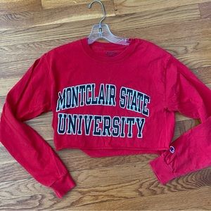 MSU | Crop Distressed Long Sleeve